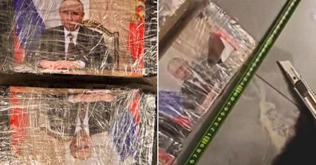 Wizerunek Putina na paczkach. Odkrycie służb w stolicy Bułgarii