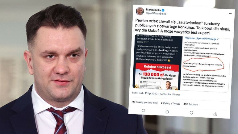 Łukasz Mejza chwalił się "wagonami pieniędzy". Mamy odpowiedź resortu