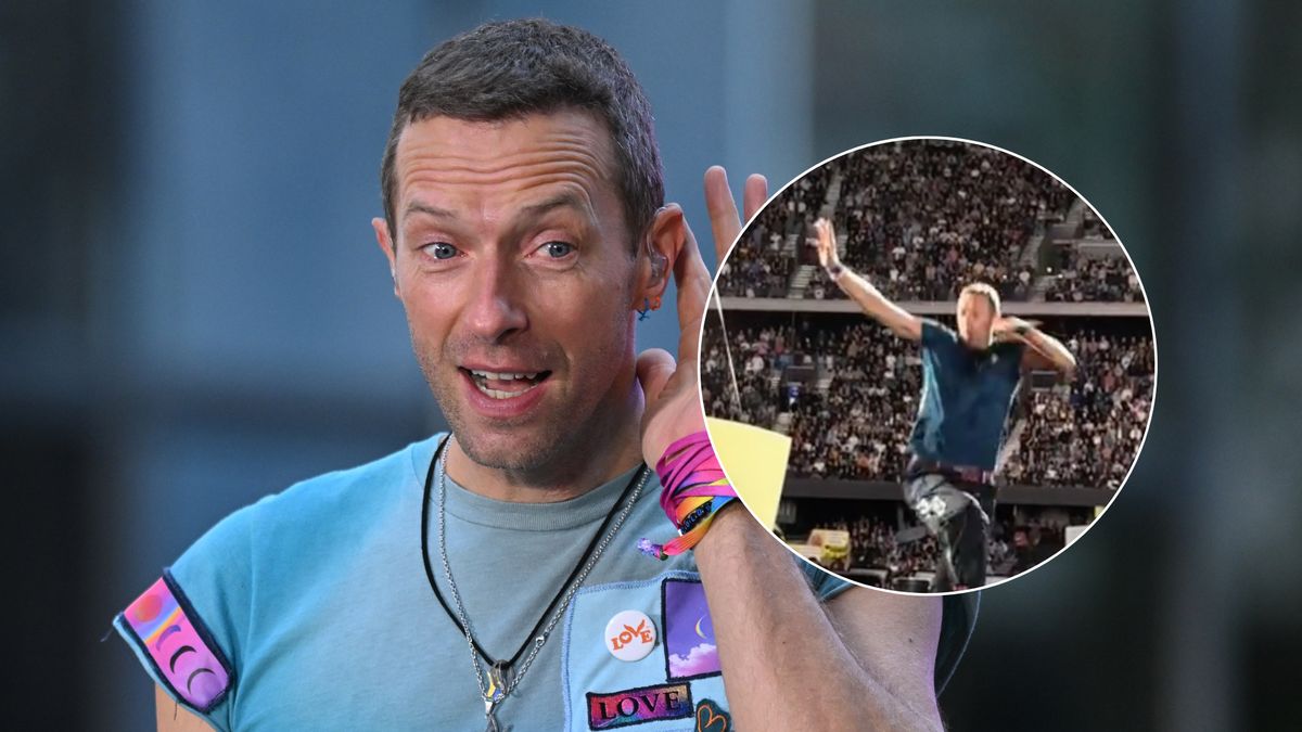 Chris Martin z Coldplay miał wypadek na scenie