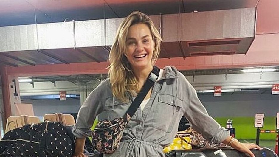 Małgorzata Socha w kombinezonie