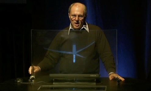 Komputer przyszłości ze szklanym ekranem! 2