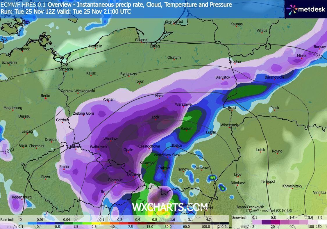 Przed nami kilka godzin opadów śniegu
