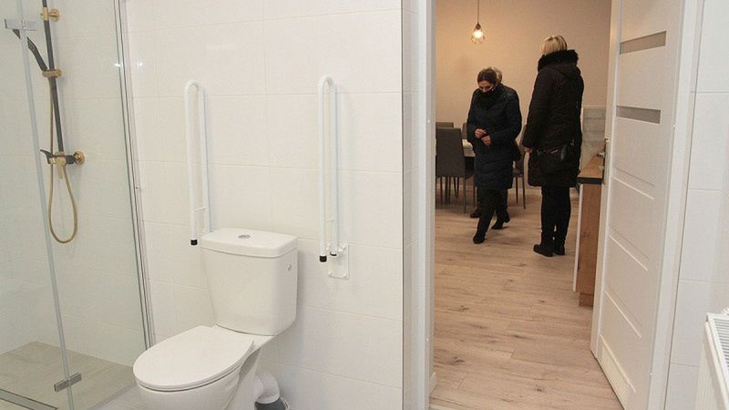 Wyremontowany lokal w Siemianowicach Śl. przeznaczony jest dla osób niepełnosprawnych.