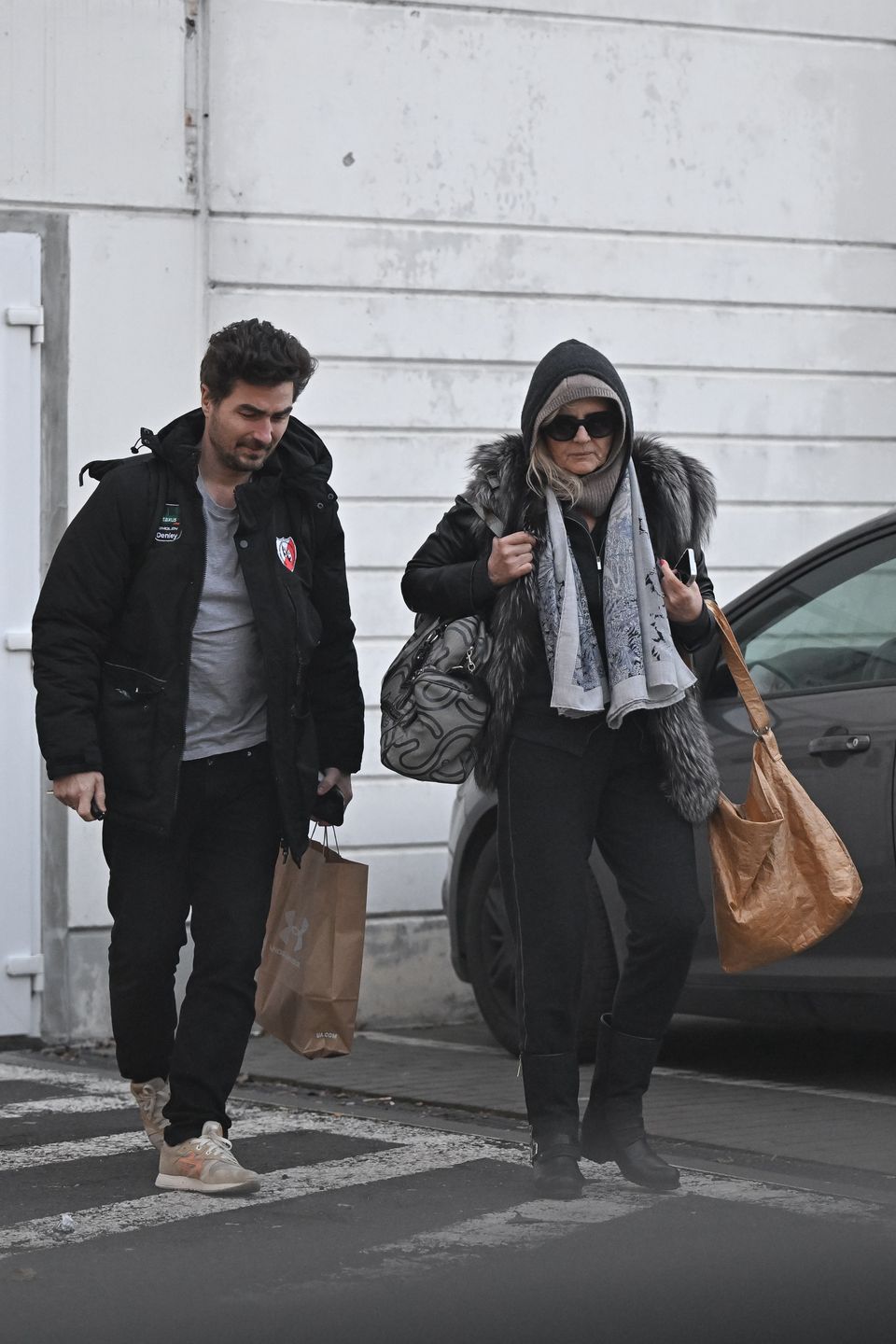 Jan Kliment i Grażyna Szapołowska po treningu do "TzG"