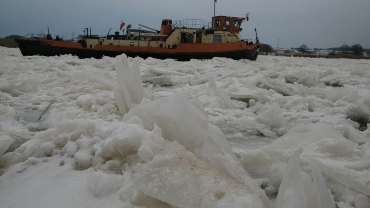 Lodołamacze na Odrze
