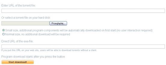 Korzystaj z sieci BitTorrent bez instalowania jej klientów 3