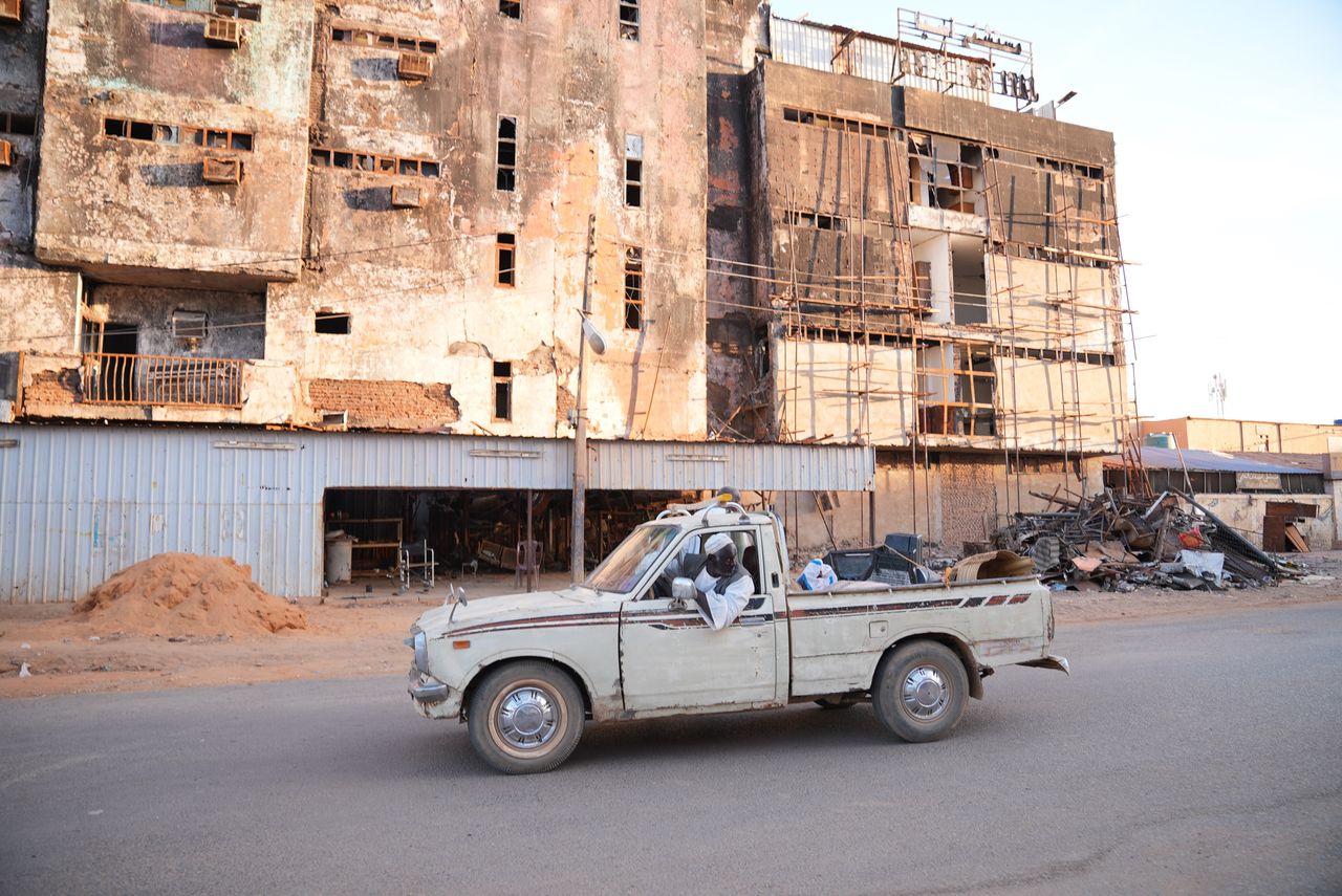 The effects of warfare in Khartoum