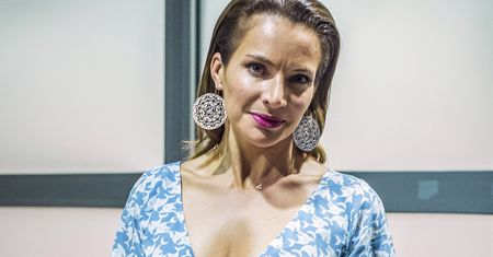 Anna Dereszowska odsłoniła nogi. Jej sukienka zachwyca