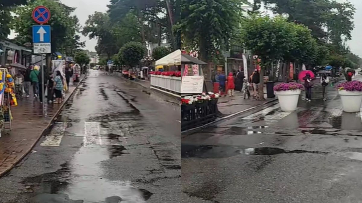 Ujęcie z Pobierowa nad Morzem Bałtyckim.