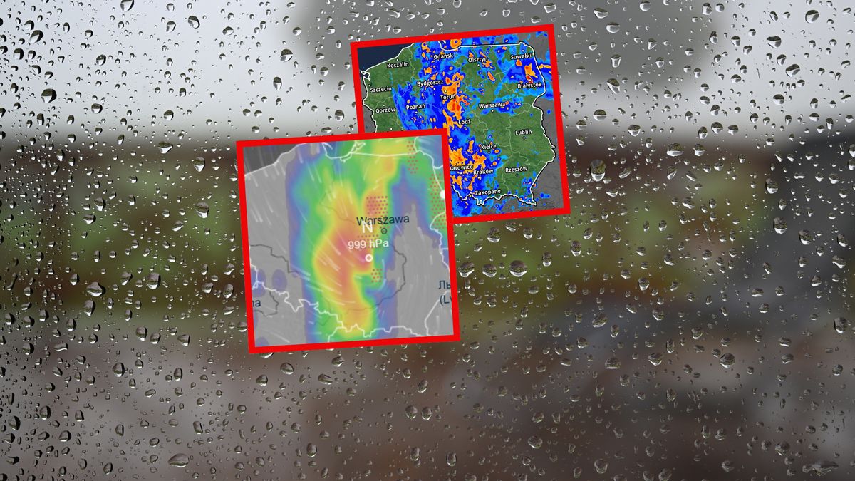 Nad Polską przechodzi deszczowy front