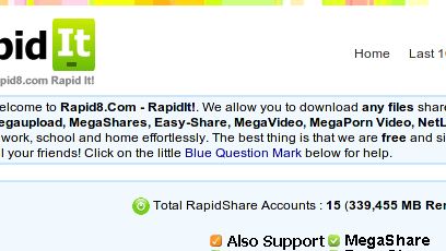 Pobieranie z RapidShare bez czekania 1