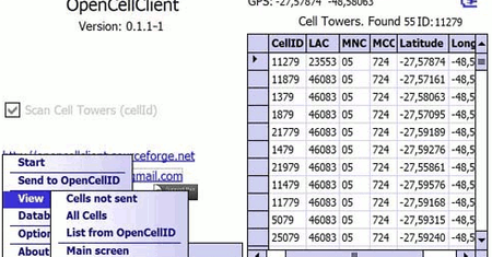 Klient OpenCellID dla Windows Mobile