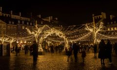 Świąteczna iluminacja zachwyca. Warszawa skąpana w złocie [ZDJĘCIA]