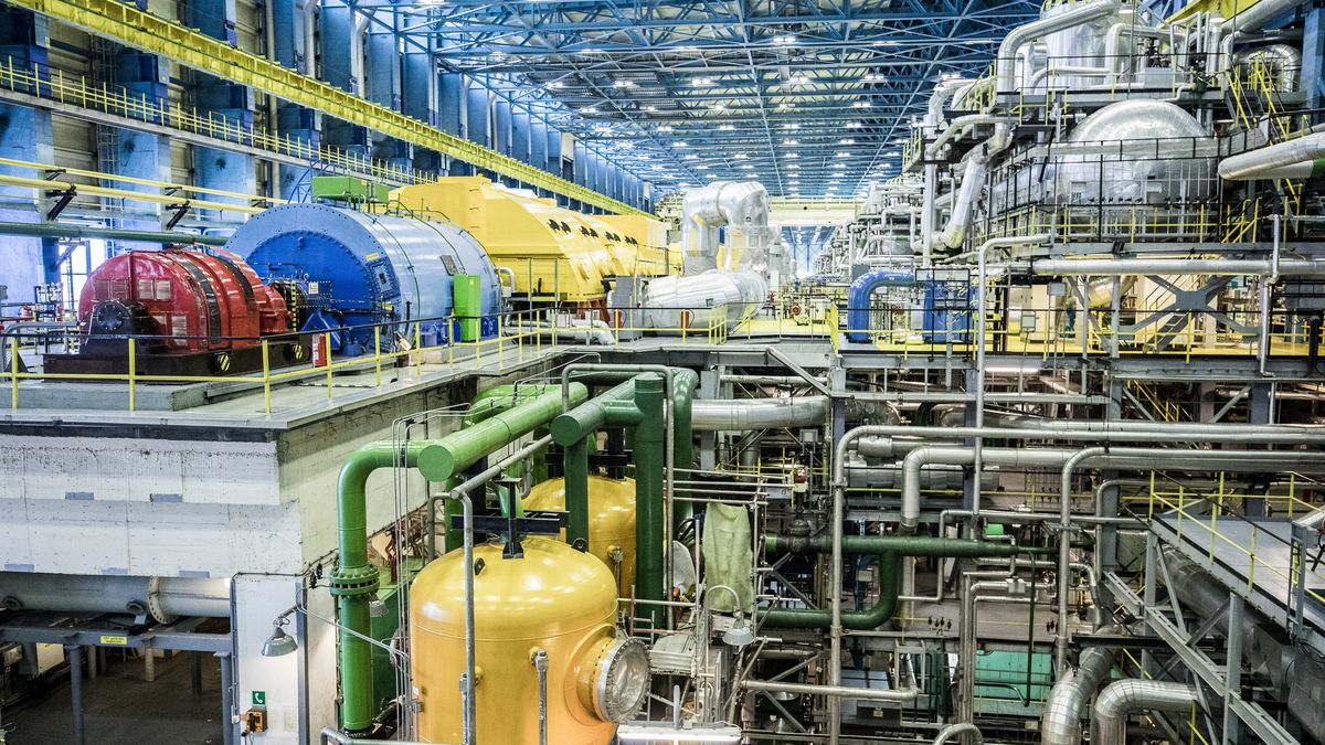 Wnętrze elektrowni Paks