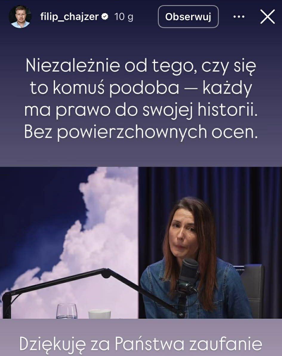 Filip Chajzer odpowiada Edwardowi Miszczakowi