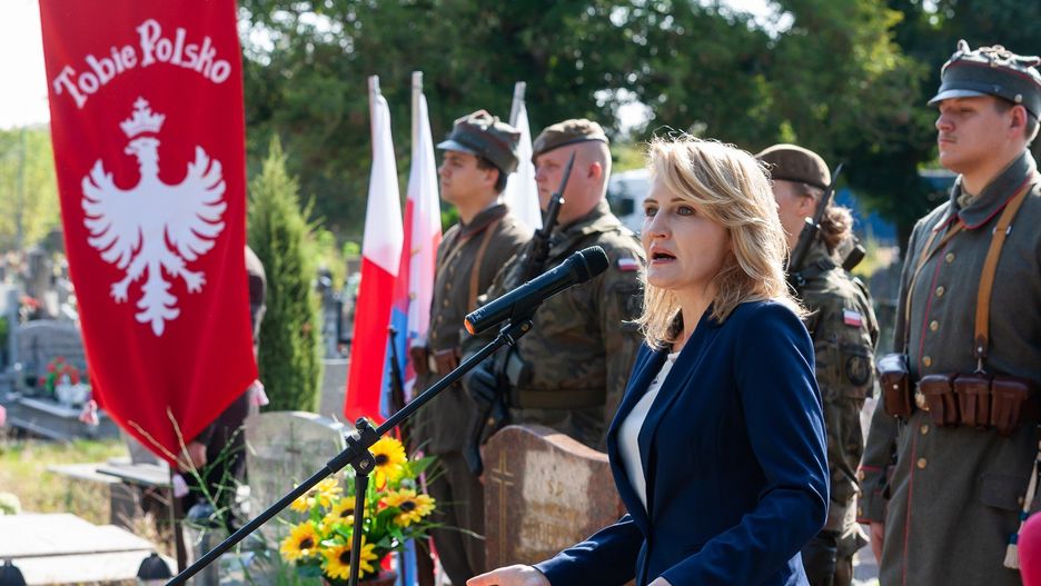 Uroczystość upamiętnienia powstańca śląskiego dr. Michała Grobelskiego odbyła się na cmentarzu NSPJ w Bydgoszczy.