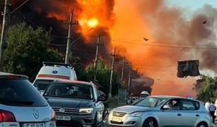 Potężne wybuchy na stacji paliw w Rumunii. Dramatyczne nagrania