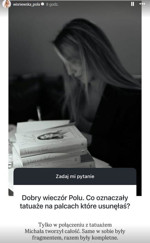 Pola Wiśniewska usunęła tatuaż
