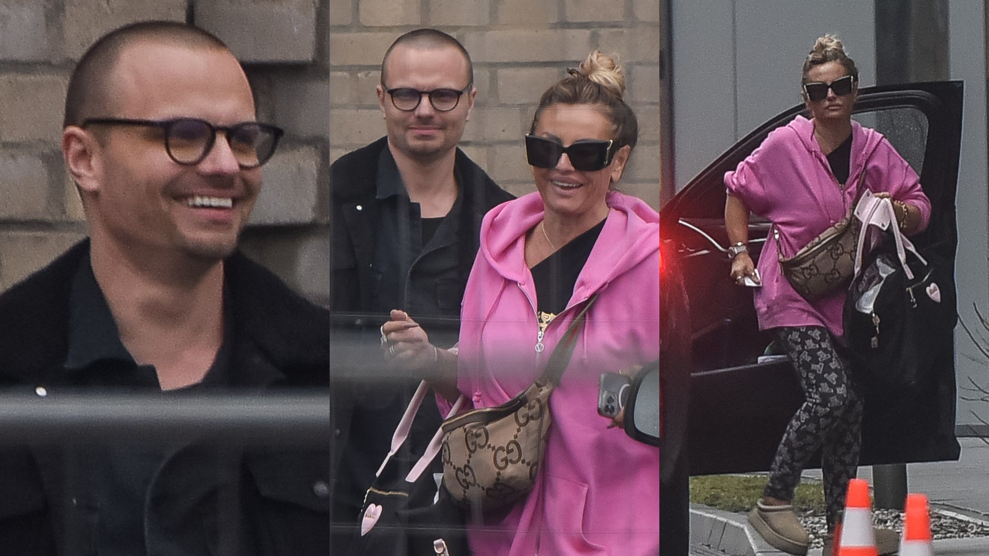 Marcin Hakiel i Dagmara Kaźmierska opuszczają salę treningową w świetnych nastrojach