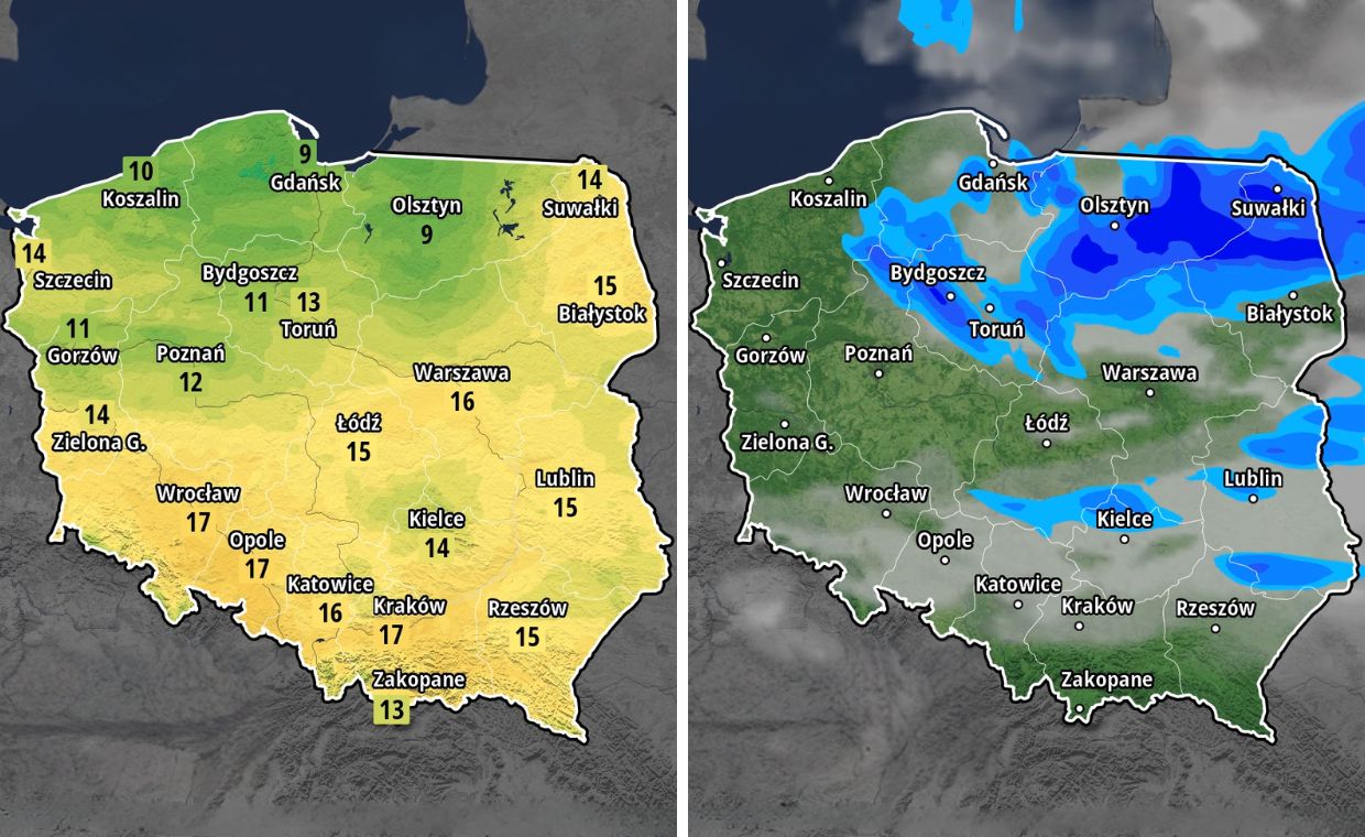Weekend z ciepłym piątkiem i mokrą niedzielą