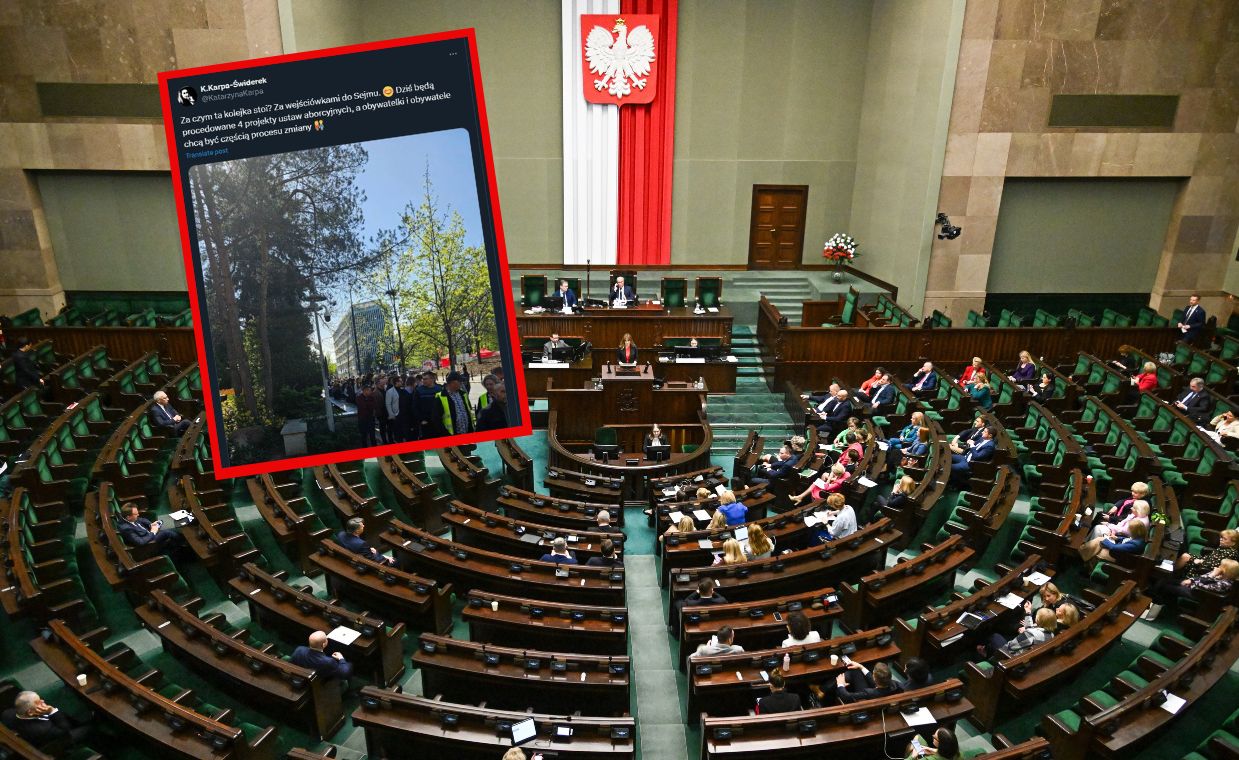 Kolejki przed Sejmem. "Obywatelki i obywatele chcą być częścią procesu zmiany"