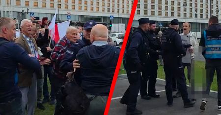 Sceny na miesięcznicy smoleńskiej. Protestujący kontra politycy PiS