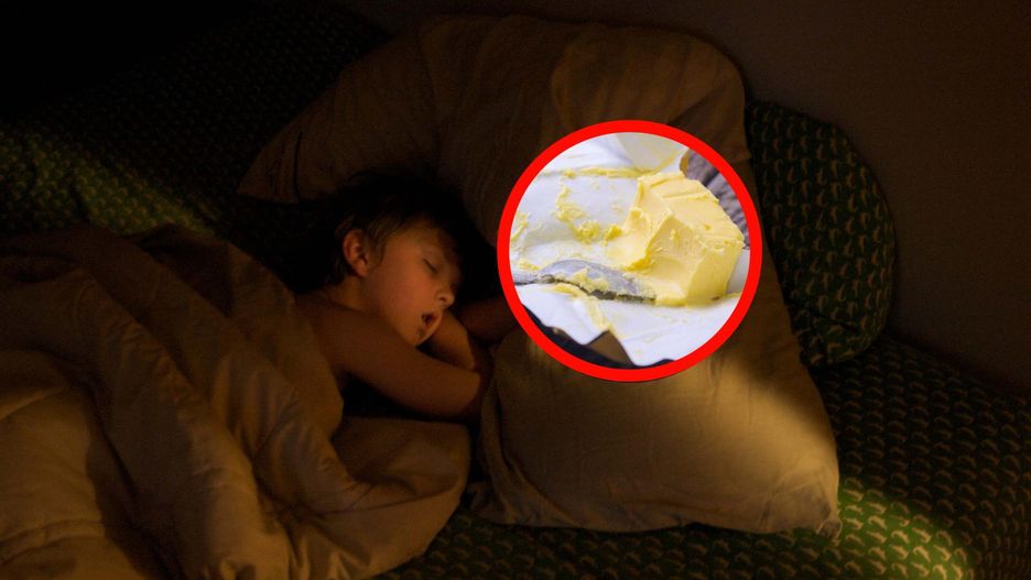 Karmią dzieci masłem przed snem. Lekarze ostrzegają