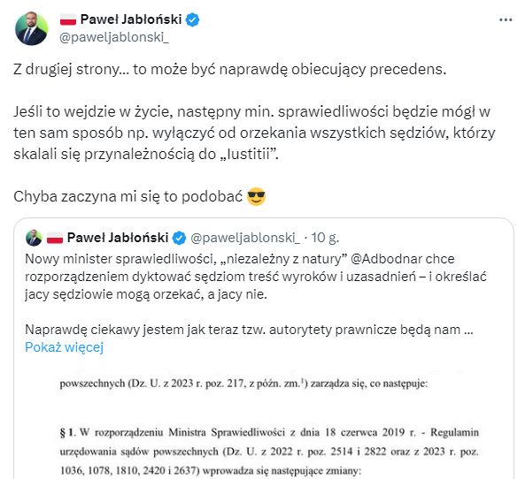 Wpis Pawła Jabłońskiego