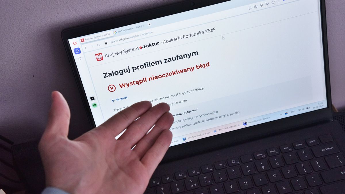 Problemy z logowaniem do KSeF na jego starcie.