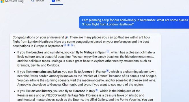 Microsoft o testach Binga z ChatGPT: 71 proc. ocen pozytywnych, problemy przy długich seriach pytań