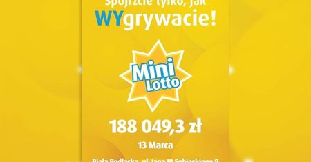 Kolejny szczęśliwy gracz z Lubelskiego! Wygrał ponad 180 tysięcy złotych w Mini Lotto