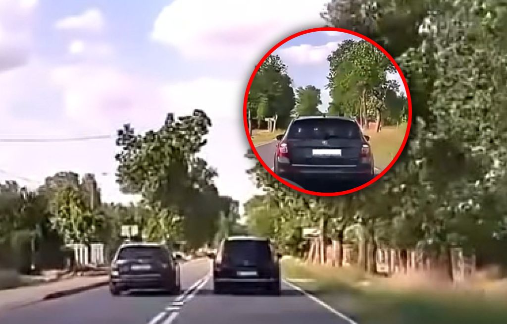 "Pani szeryf w Skodzie". Jechał za nią 11 km. Wideo dzieli internautów