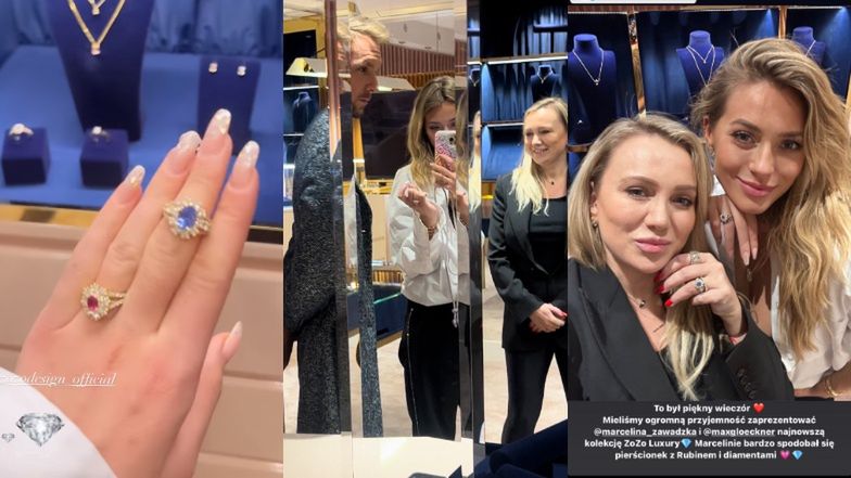 Marcelina Zawadzka z partnerem 