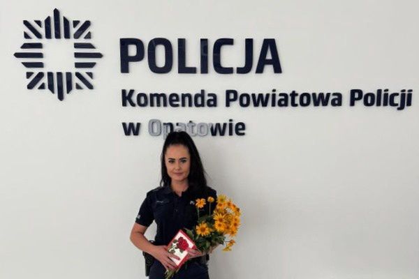 Policjantka wyróżniona