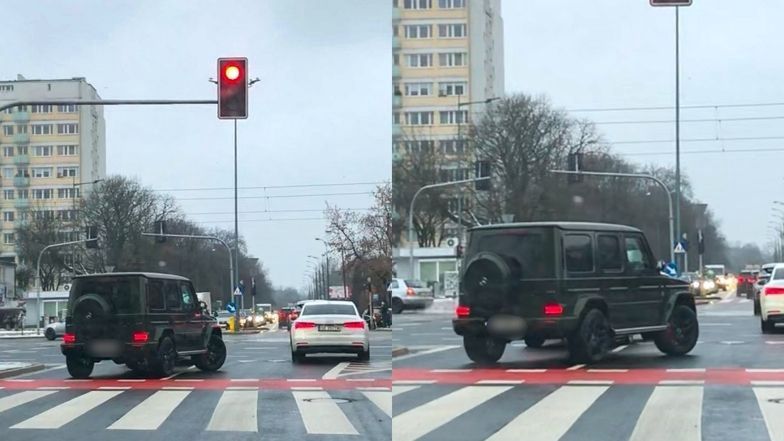 Anna Lewandowska łamie przepisy podczas przejażdżki po Warszawie
