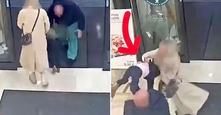 Rzucił się na matkę z dzieckiem. Wstrząsające nagranie z Włoch