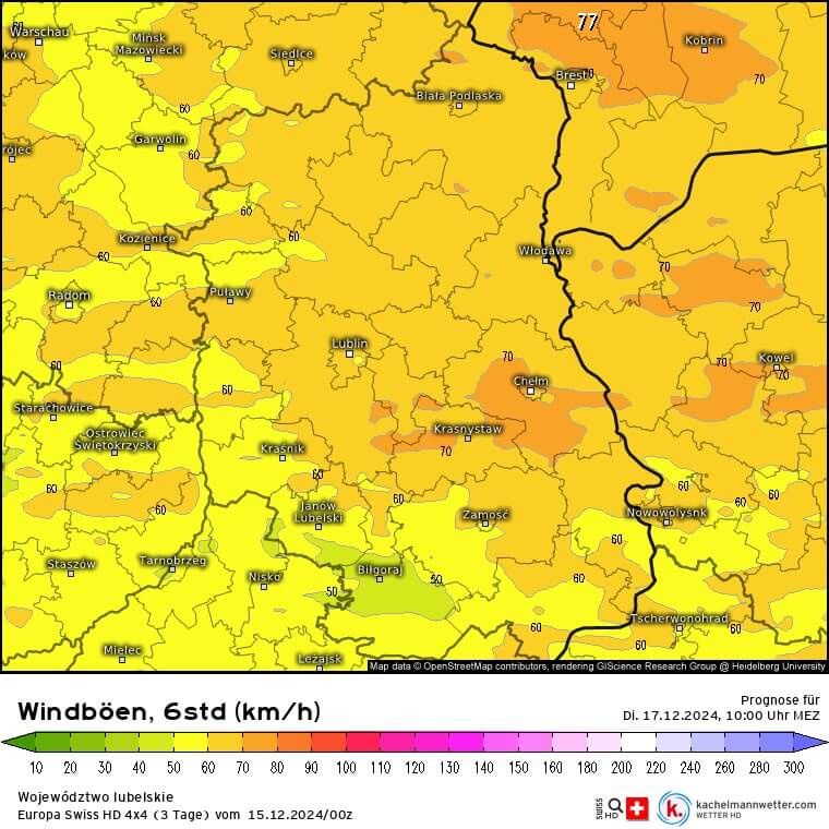Wzrośnie prędkość wiatru w woj. lubelskim