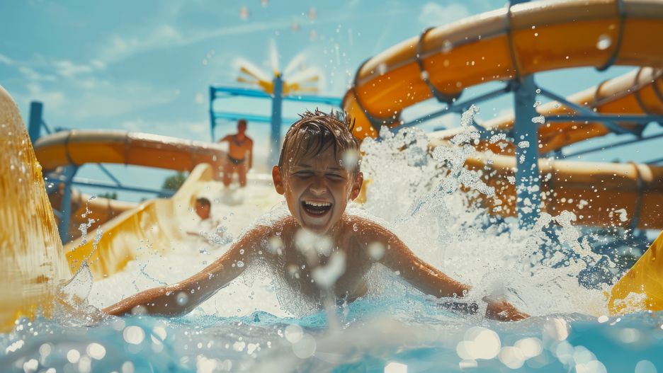 white, extreme, vacations, beauty, water slide, nature, active, water park, children, tube, sun, happiness, beach, flowing, young, aquatic, lifestyle, vacation, aquapark, happy, holiday, park, leisure, summer, swim, slide, water, pool, aqua, blue, outdoor, wet, kid, fun, amusement, people, ride, child, girl, play, splash, recreation, sport, childhood, joy, activity, little, flume, smile