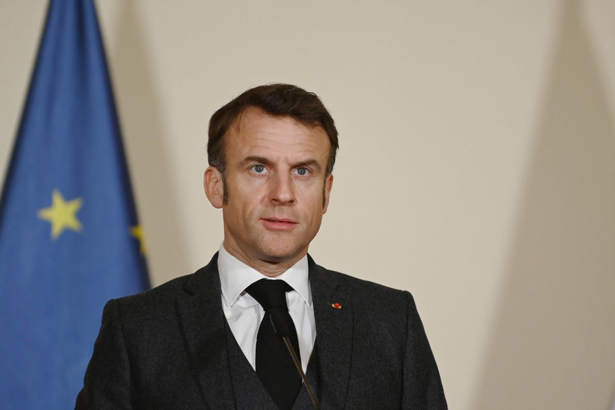 Emmanuel Macron miał mówić o upadku Ukrainy