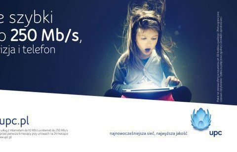 UPC reklamuje szybki internet i ofertę VoD (wideo)