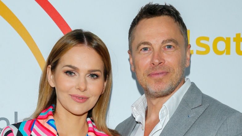 Paulina Sykut-Jeżyna na całuśnym zdjęciu z mężem