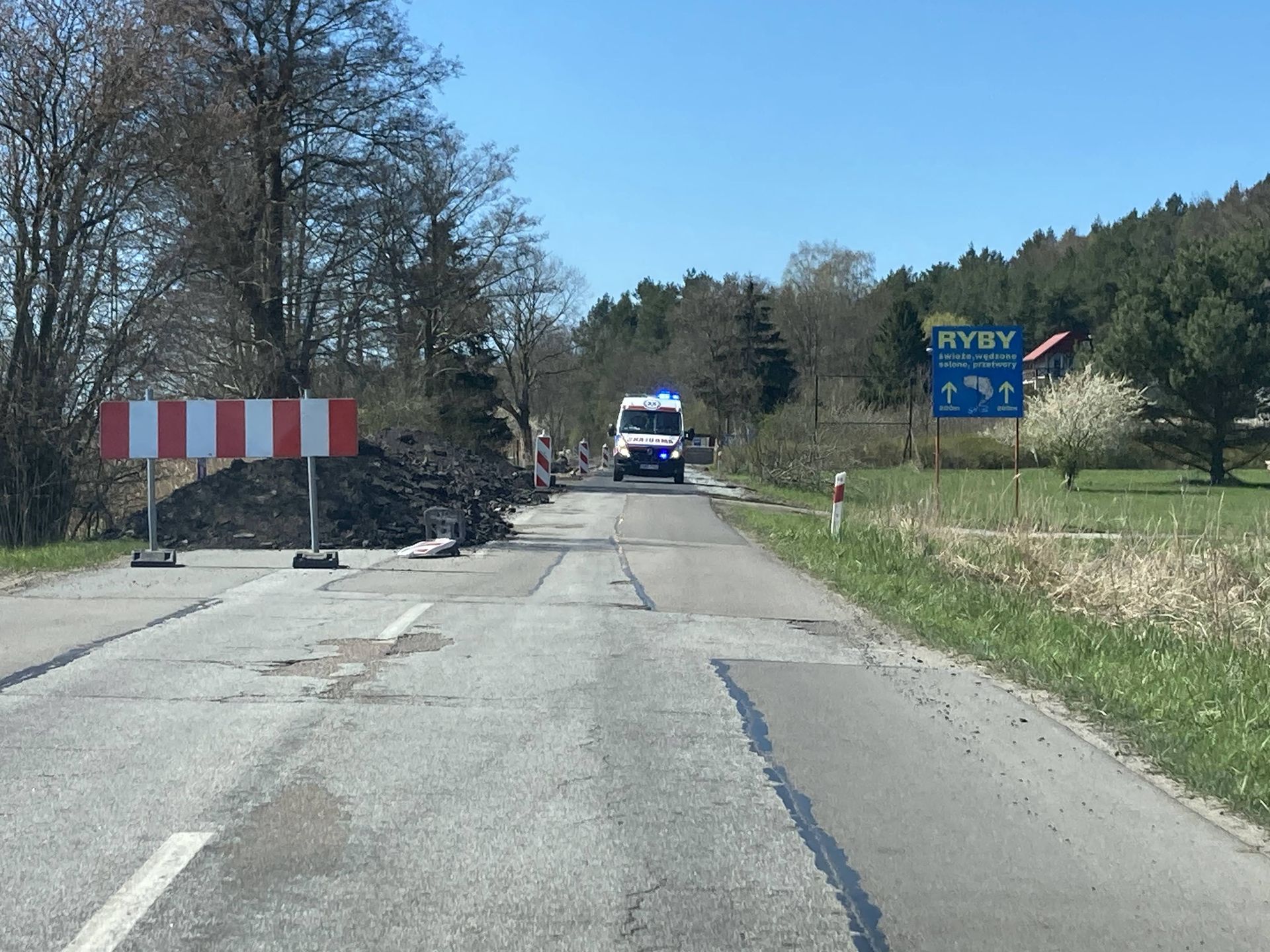 Niebezpieczna sytuacja na drodze wojewódzkiej nr 501