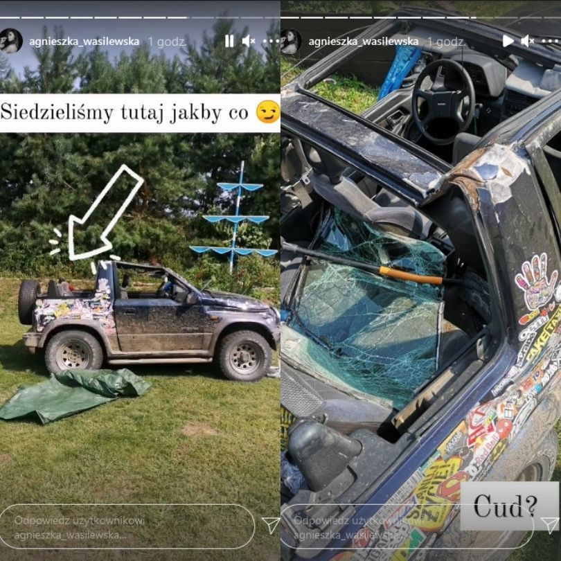 Piotr Mróz miał wypadek samochodowy. Jego ukochana zrelacjonowała zdarzenie w sieci