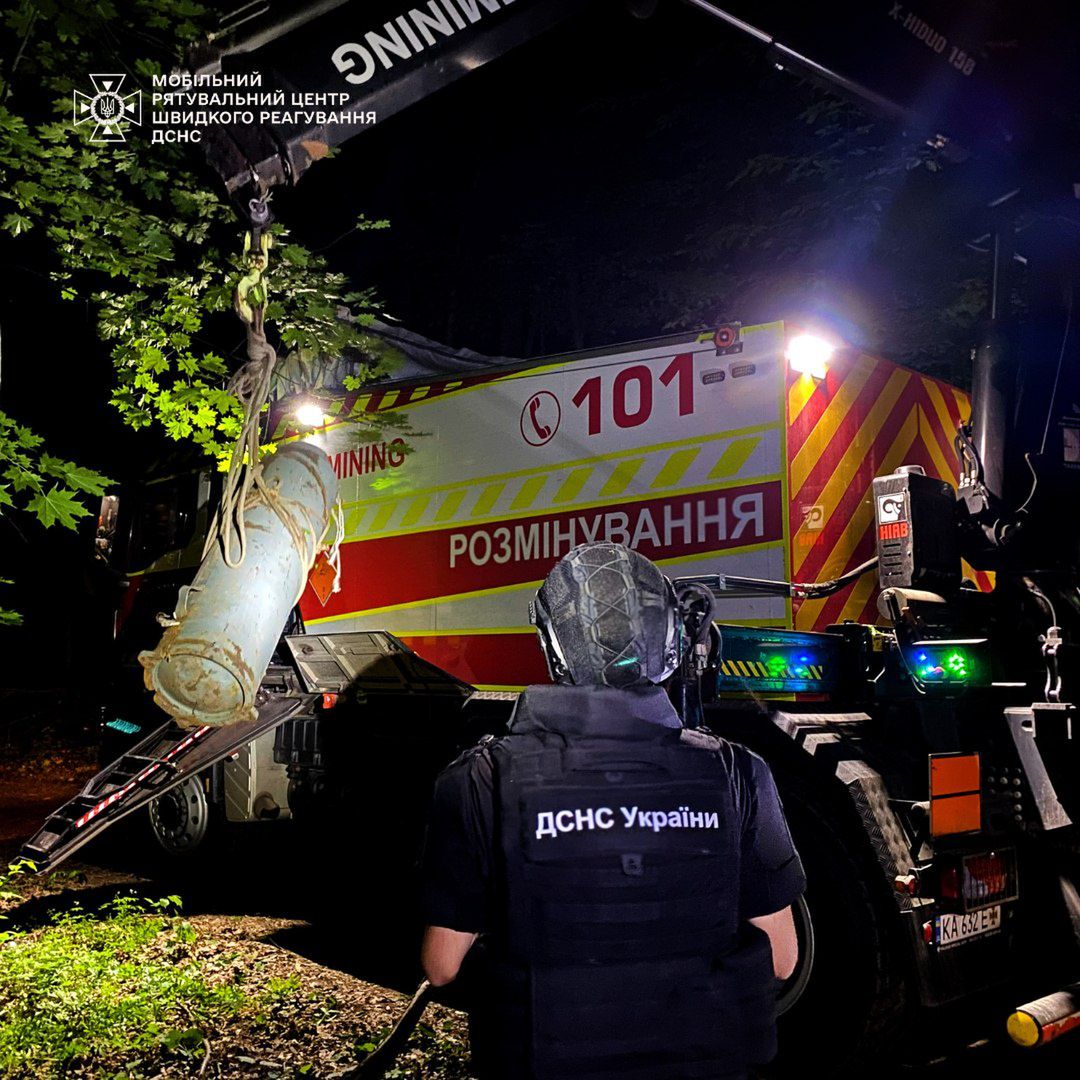 Rakieta Ch-69, którą przypadkowy przechodzień znalazł w Kijowie