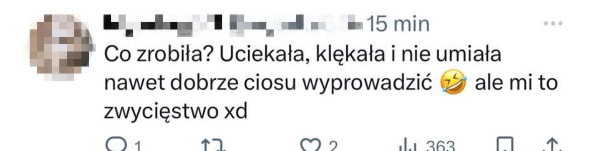 Komentarze na temat zwycięstwa Marianny Schreiber