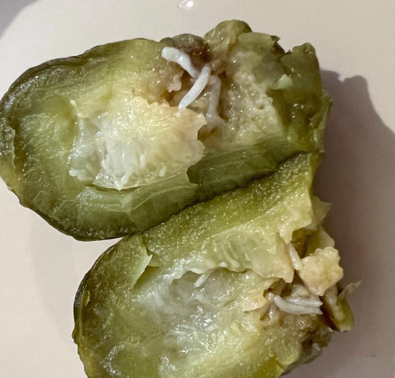 Larwy w ogórkach - Pyszności