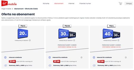 Virgin Mobile z nowymi abonamentami. Od dwóch dyszek miesięcznie