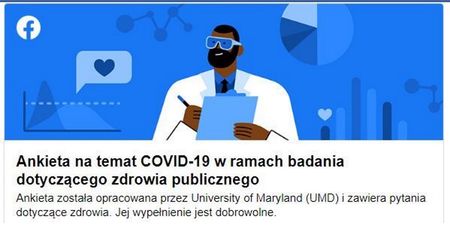 Facebook. Ankieta o koronawirusie już w Polsce
