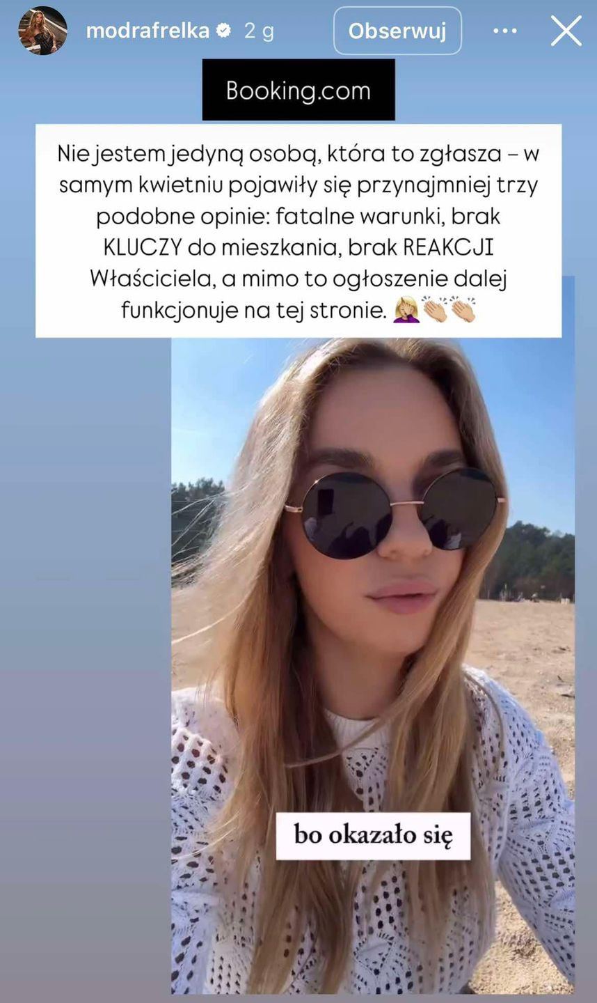 Oliwia ze "ŚOPW" idzie na wojnę z portalem turystycznym