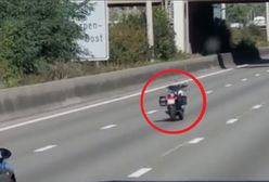 Motocykl pędził po autostradzie bez kierowcy. Szokujący widok w Antwerpii